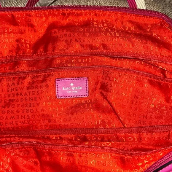 Kate Spade Pink Quilted Travel Bag - Picture 2 of 11